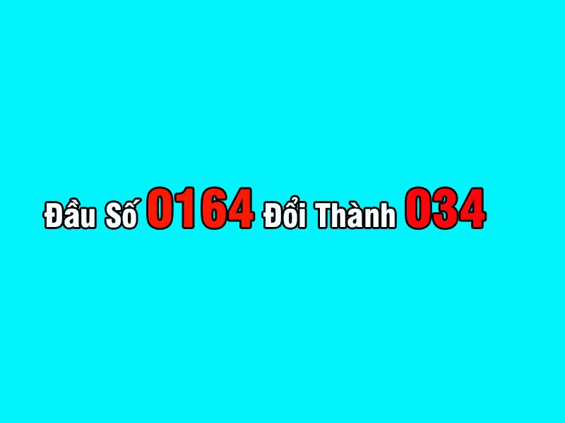 Đầu số điện thoại 0344 được chuyển đổi từ đầu 01644